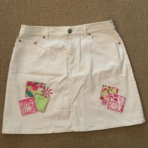 Vintage Lilly Pulitzer Kids Jean Skirt